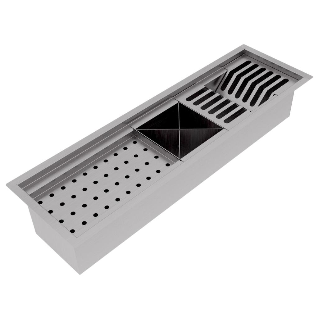 Home 24 Calha Gourmet Escorredor Inox Tamanho 19x62 Cm Ecosul