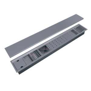 Home 36 Calha Gourmet Escorredor Inox Tamanho 120 Cm Ecosul + TAMPA