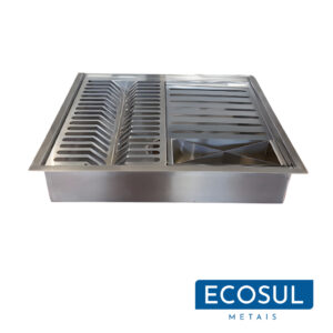 Calha Gourmet Escorredor Inox Tamanho 40x50 Cm Ecosul 7 Calha Gourmet Escorredor Inox Tamanho 40x50 Cm Ecosul - Imagem 3