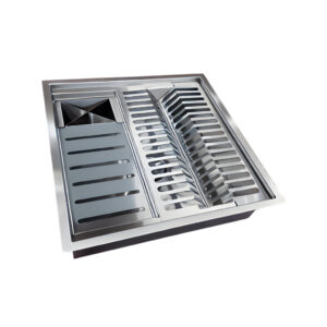 Calha Gourmet Escorredor Inox Tamanho 40x40 Cm Ecosul 8 Calha Gourmet Escorredor Inox Tamanho 40x40 Cm Ecosul - Imagem 4