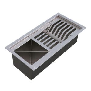 Home 38 Calha Gourmet Escorredor Inox Tamanho 19x38 Cm Ecosul