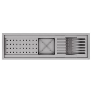 Calha Gourmet Escorredor Inox Tamanho 19x62 Cm Ecosul 7 Calha Gourmet Escorredor Inox Tamanho 19x62 Cm Ecosul - Imagem 3
