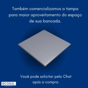 Calha Gourmet Escorredor Inox Tamanho 40x50 Cm Ecosul 9 Calha Gourmet Escorredor Inox Tamanho 40x50 Cm Ecosul - Imagem 5
