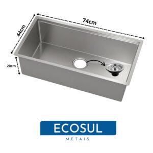 Cuba Gourmet Workstation Inox 74x44x20 com Acessórios 5 Cuba Gourmet Workstation Inox 74x44x20 com Acessórios - Imagem 3