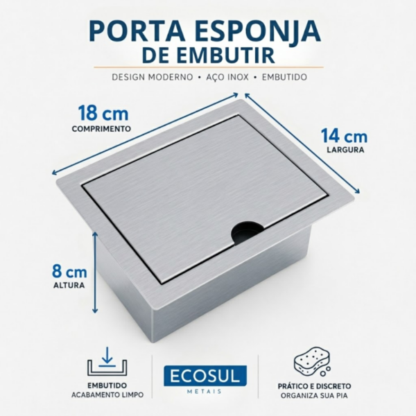 PORTA ESPONJA DE EMBUTIR 1