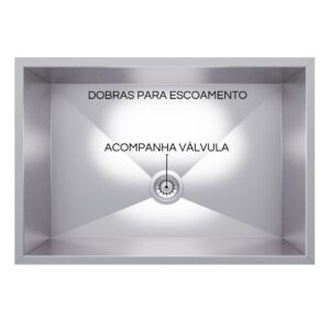 Cuba Gourmet Pia Inox Tamanho 40x60 cm Ecosul 9 Cuba Gourmet Pia Inox Tamanho 40x60 cm Ecosul - Imagem 5