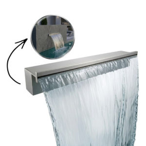 Cascata Slim 80cm para Piscina Aço Inox 304 Ecosul Metais