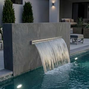 Cascata Slim 80cm para Piscina Aço Inox 304 Ecosul Metais 16 Cascata Slim 80cm para Piscina Aço Inox 304 Ecosul Metais - Imagem 8