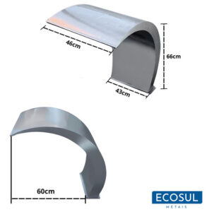 Cascata para Piscina Wave Aço Inox 304 Ecosul Metais 8 Cascata para Piscina Wave Aço Inox 304 Ecosul Metais - Imagem 3